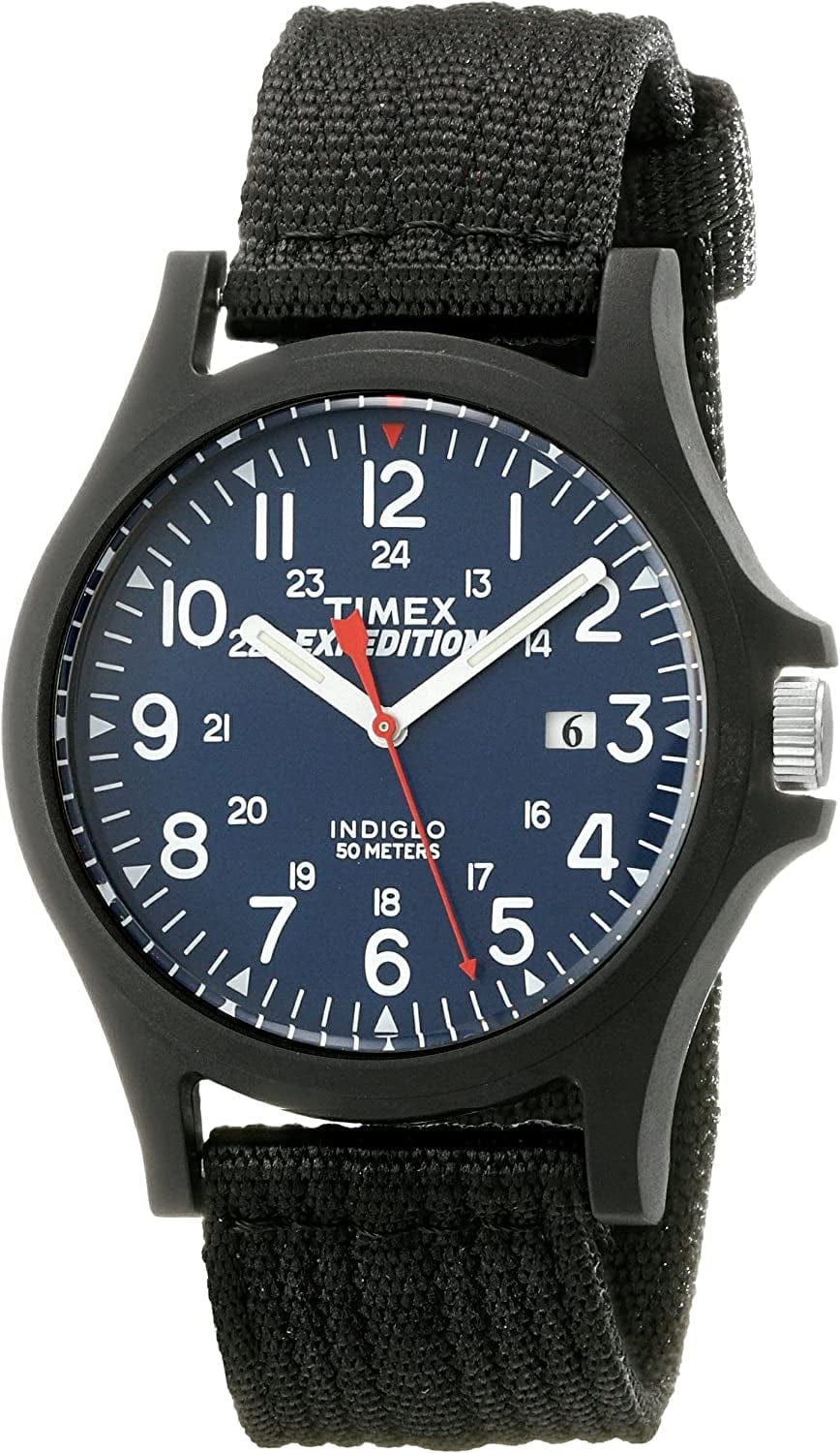 Timex Men'S Expedition Acadia Full Size Watch Black/Blue