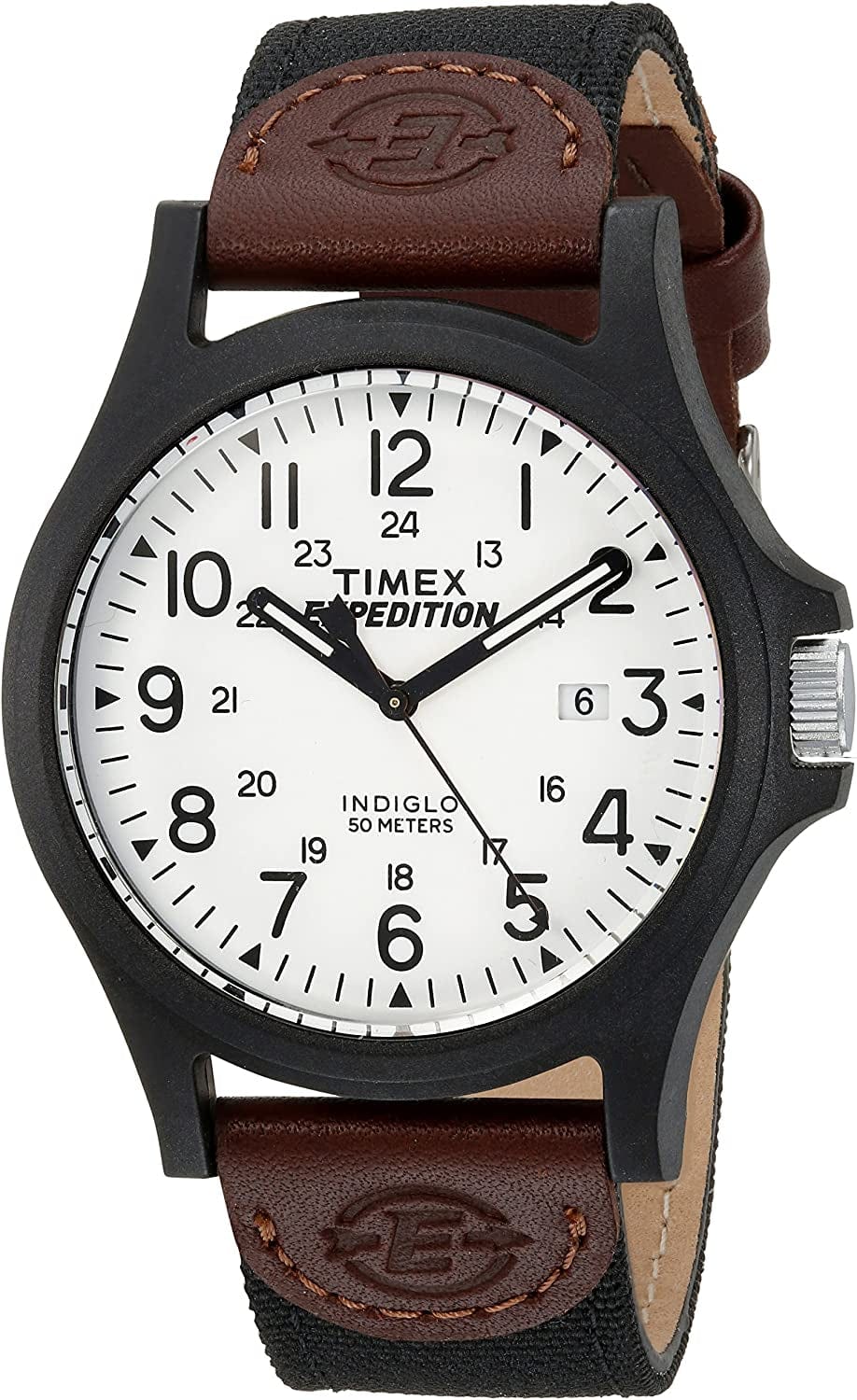 Timex Men'S Expedition Acadia Full Size Watch Black/Brown/White