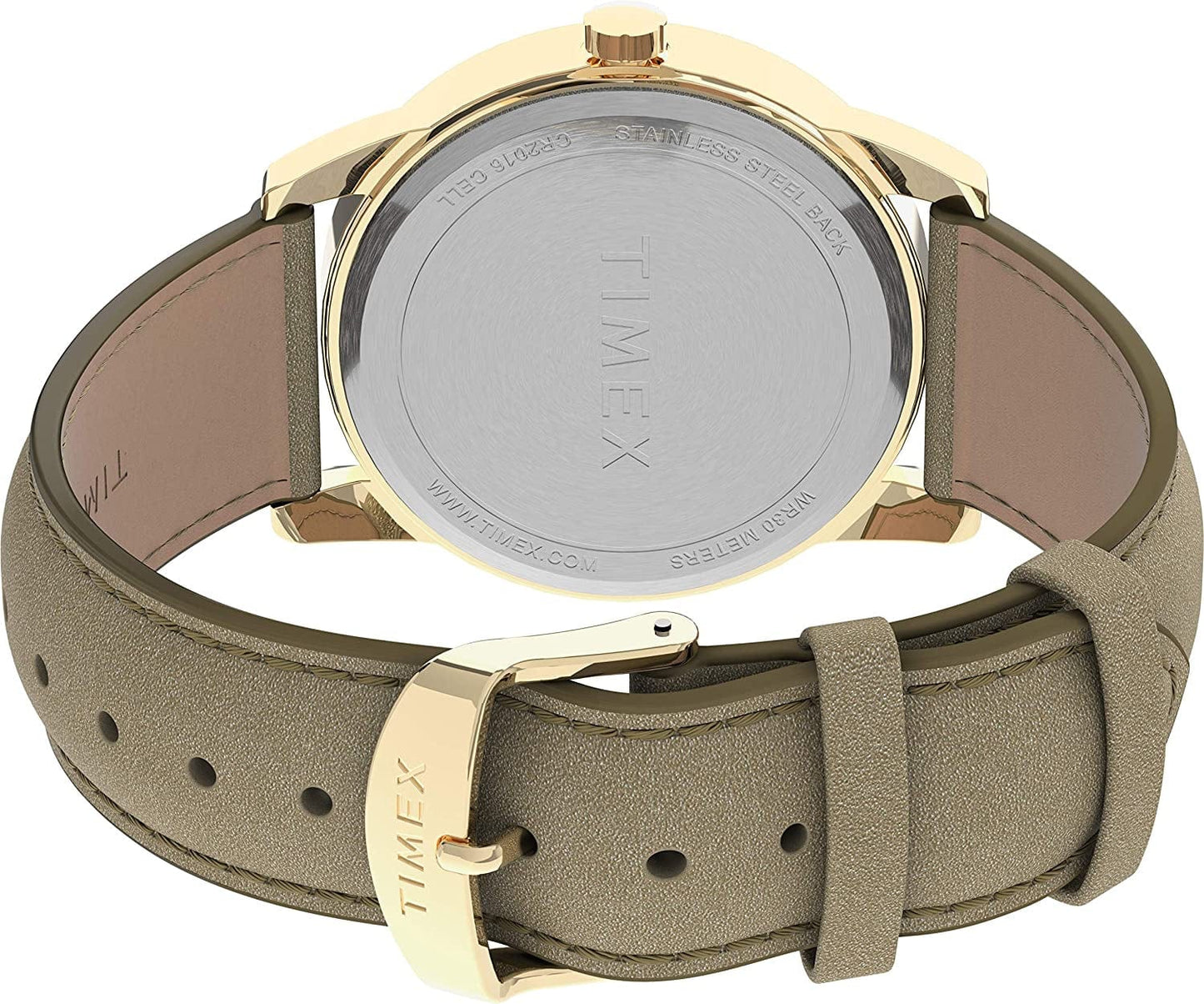 Timex Women'S Easy Reader Date Leather Strap 38Mm Watch