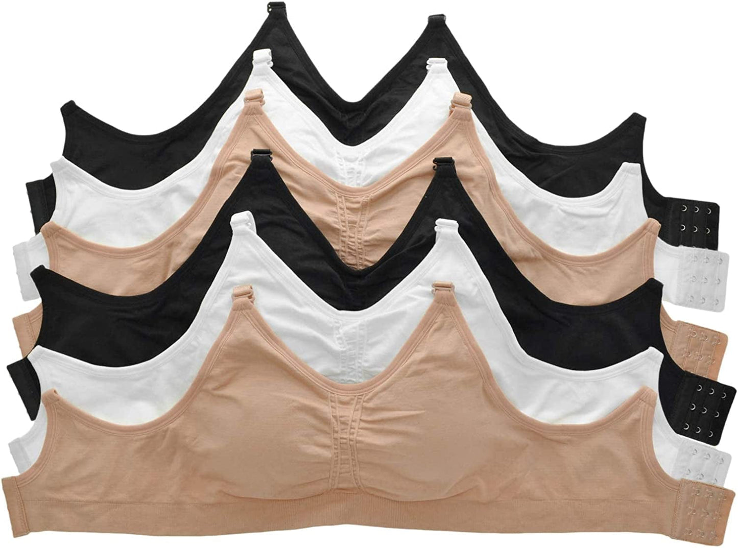 Tobeinstyle Women'S Wire-Free Seamless Bra W/Adjustable Closure