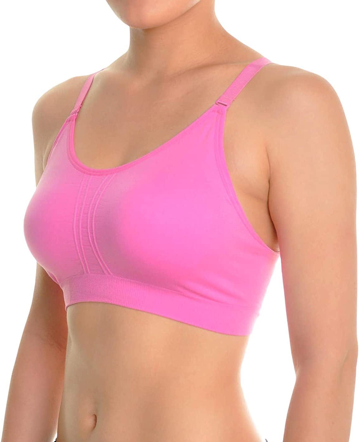 Tobeinstyle Women'S Wire-Free Seamless Bra W/Adjustable Closure