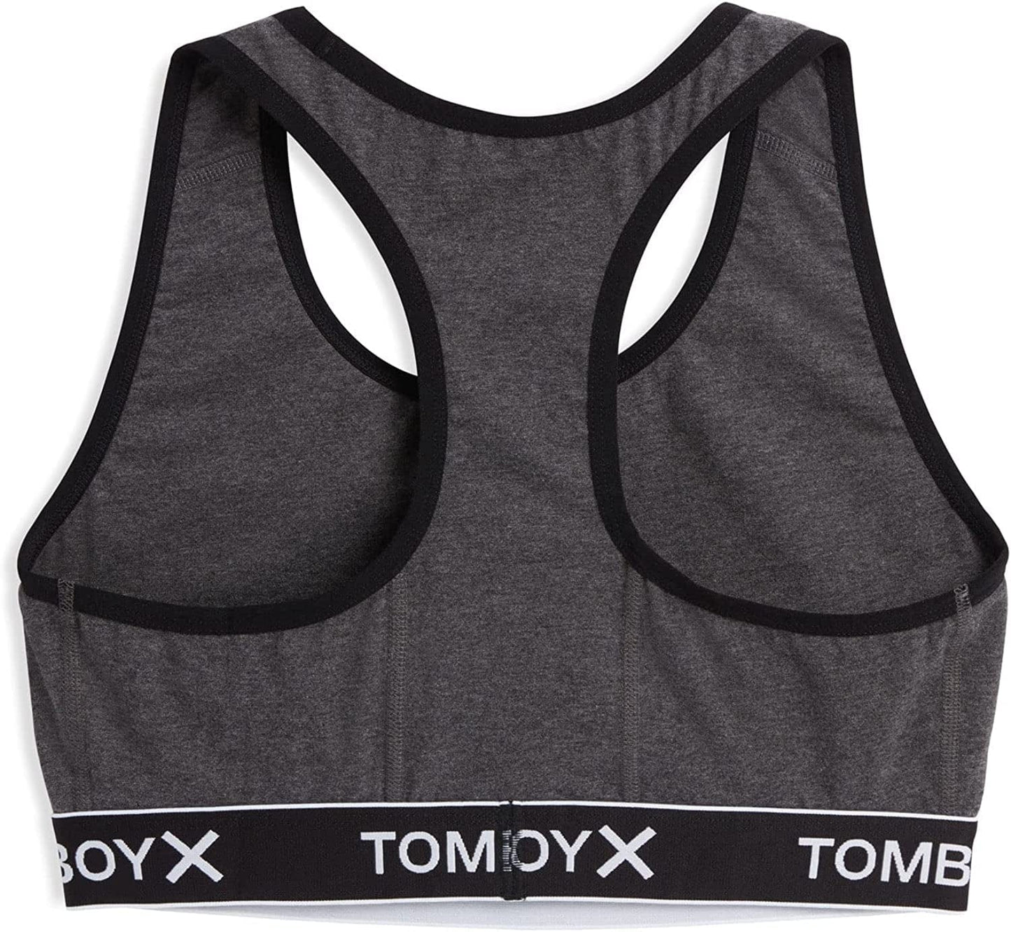 Tomboyx Racerback Bra, Cotton Comfort Bralette for Women, Wireless No-Padding Low-Impact, (3XS-6X)