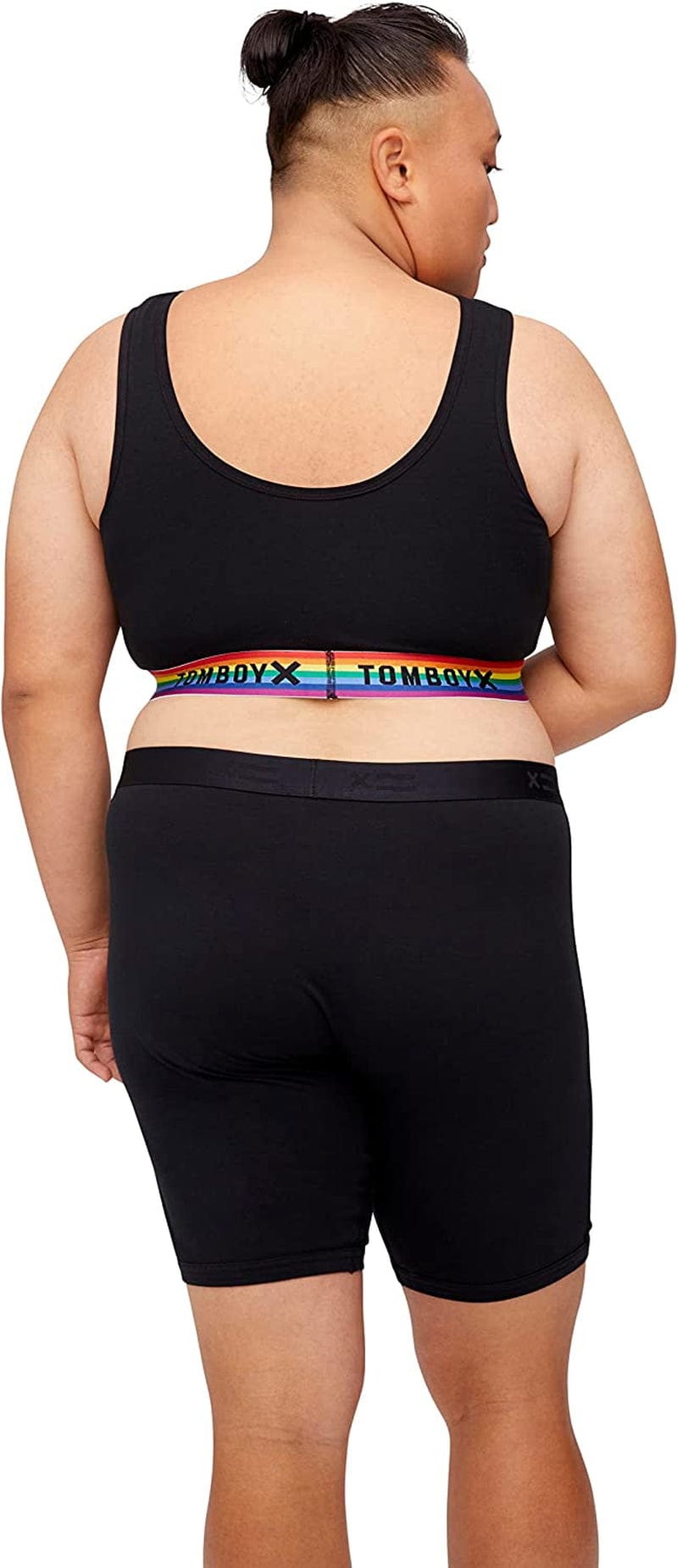 Tomboyx Soft Bra, Cotton Scoop-Neck Bralette for Women, Wireless No-Padding Low Impact, (XS-5X)