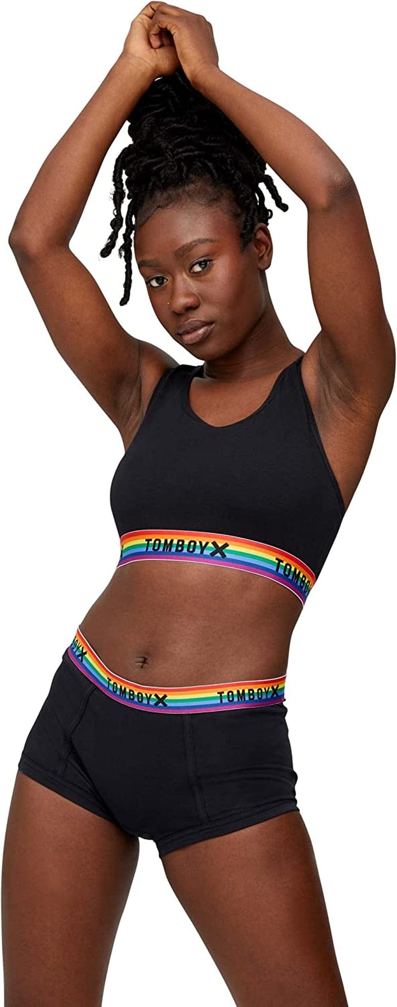 Tomboyx Soft Bra, Cotton Scoop-Neck Bralette for Women, Wireless No-Padding Low Impact, (XS-5X)