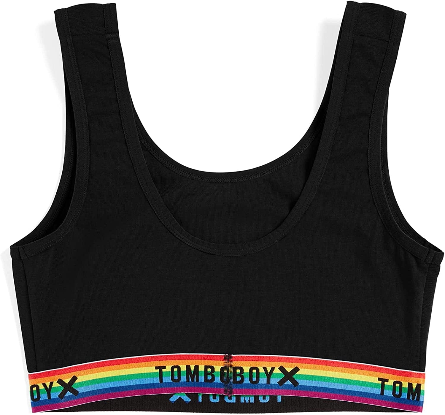 Tomboyx Soft Bra, Cotton Scoop-Neck Bralette for Women, Wireless No-Padding Low Impact, (XS-5X)