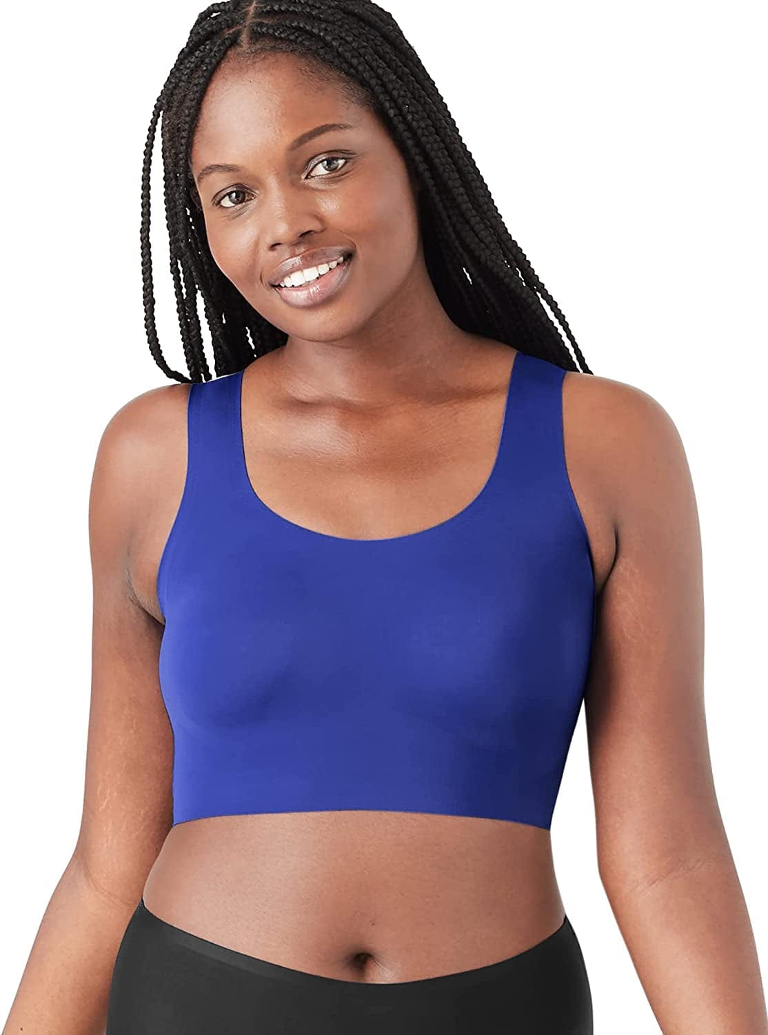True & Co Women'S True Body Scoop Neck Bra Laguna Blue / Standard Cup / XS (30C-D,32A-B)
