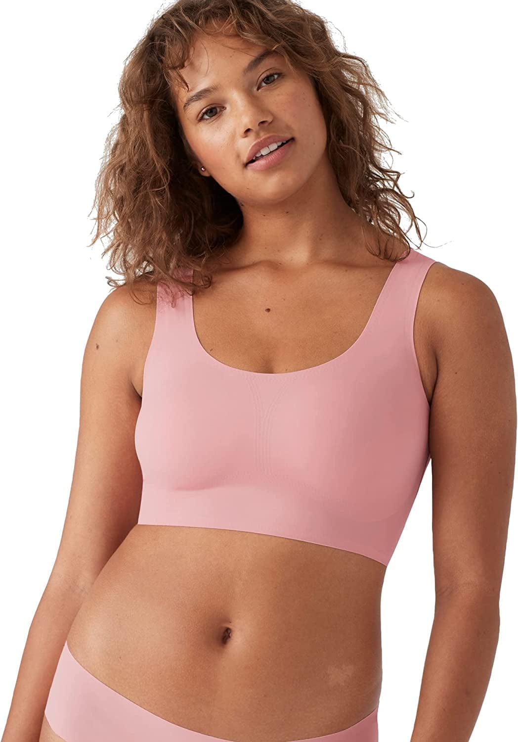 True & Co Women'S True Body Scoop Neck Bra Rose / Standard Cup / S (32C-D,34A-B)