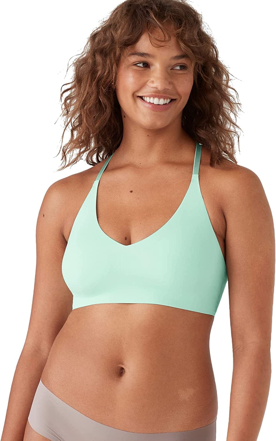 True & Co Women'S True Body Triangle Lace Racerback Bra Sierra Mint / Standard Cup / XL (38C-D,40A-B)