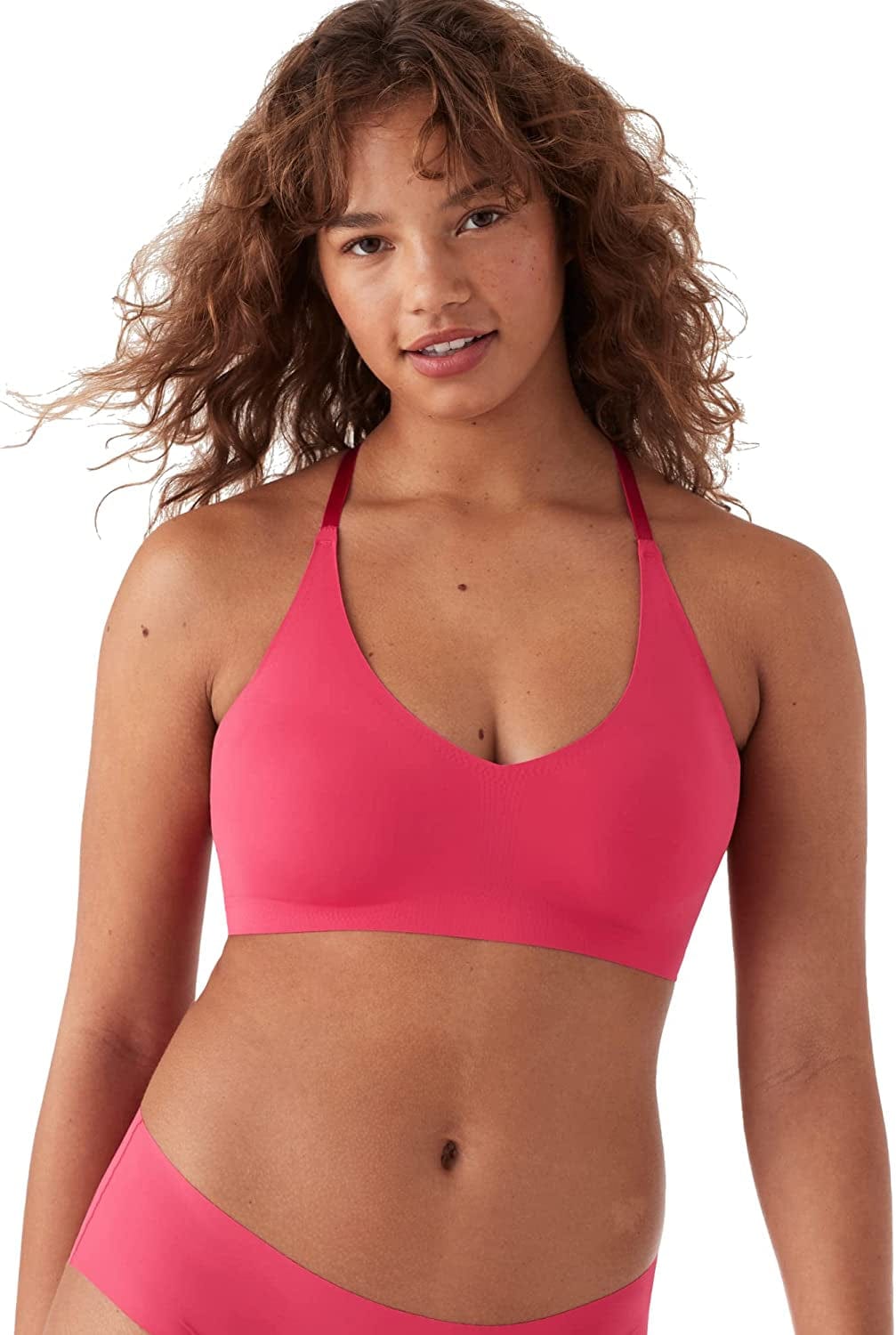 True & Co Women'S True Body Triangle Lace Racerback Bra Raspberry / Standard Cup / XL (38C-D,40A-B)