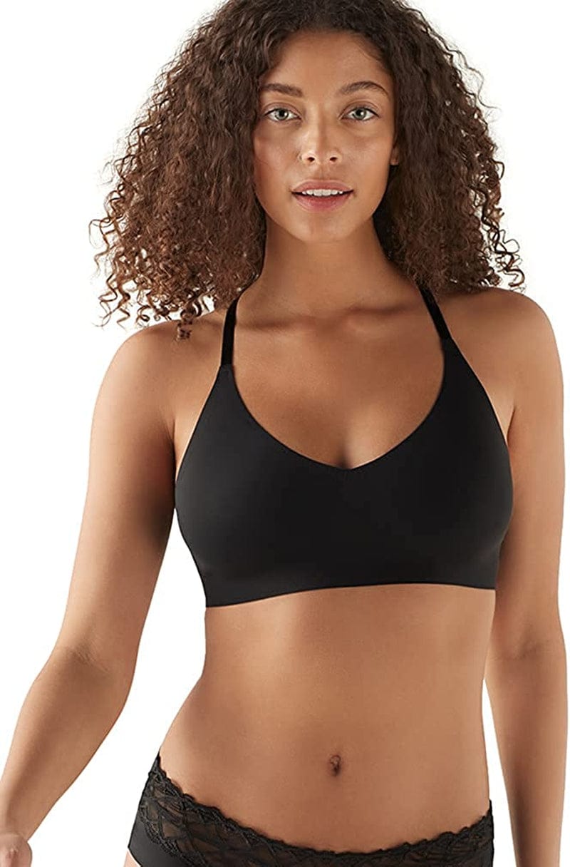 True & Co Women'S True Body Triangle Lace Racerback Bra Black / Standard Cup / XL (38C-D,40A-B)