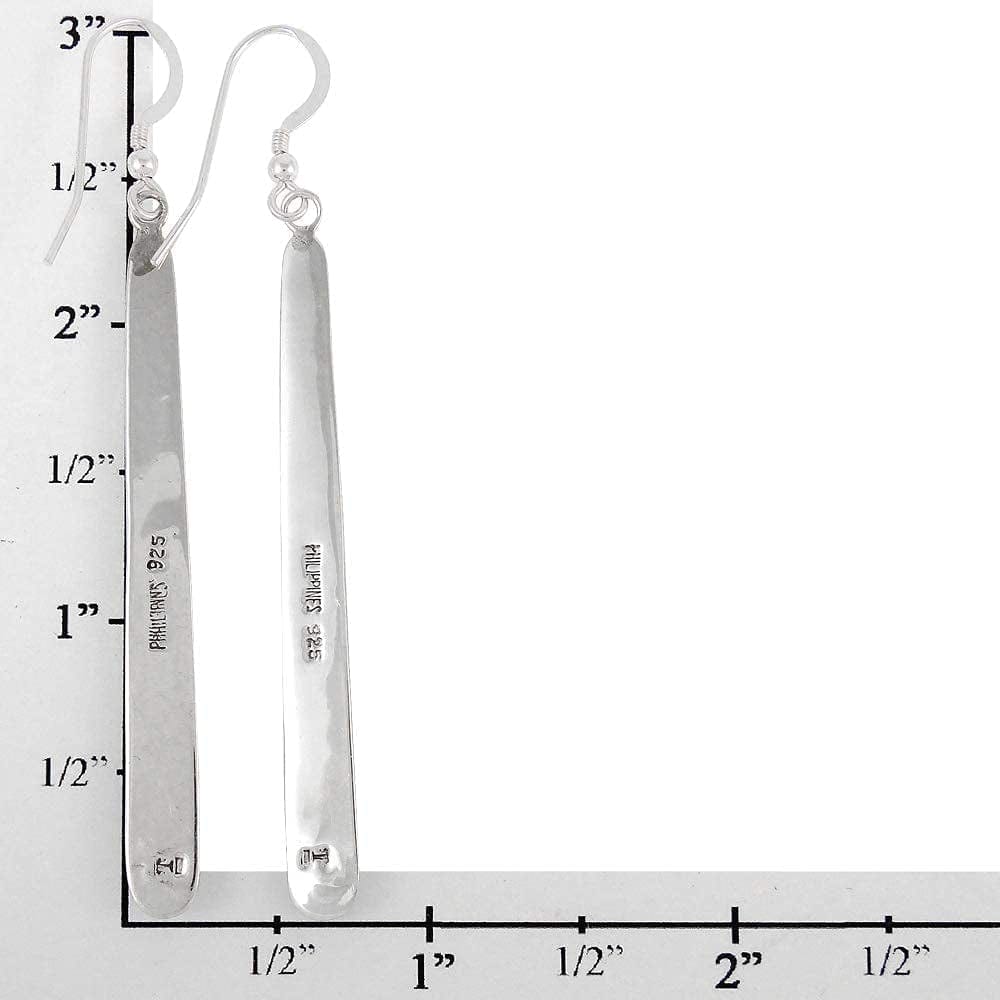 Turquoise Earrings 925 Sterling Silver & Genuine Turquoise (Choose Color)