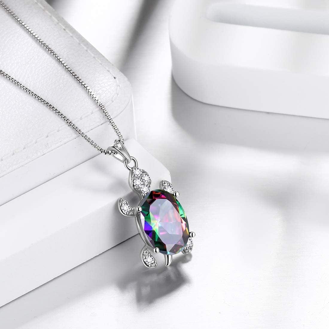 Tutrle Jewelry 925 Sterling Silver Women Sea Animal Turtle Necklace/Earring/Ring/Bracelet Crystal Cubic Zirconia Jewelry