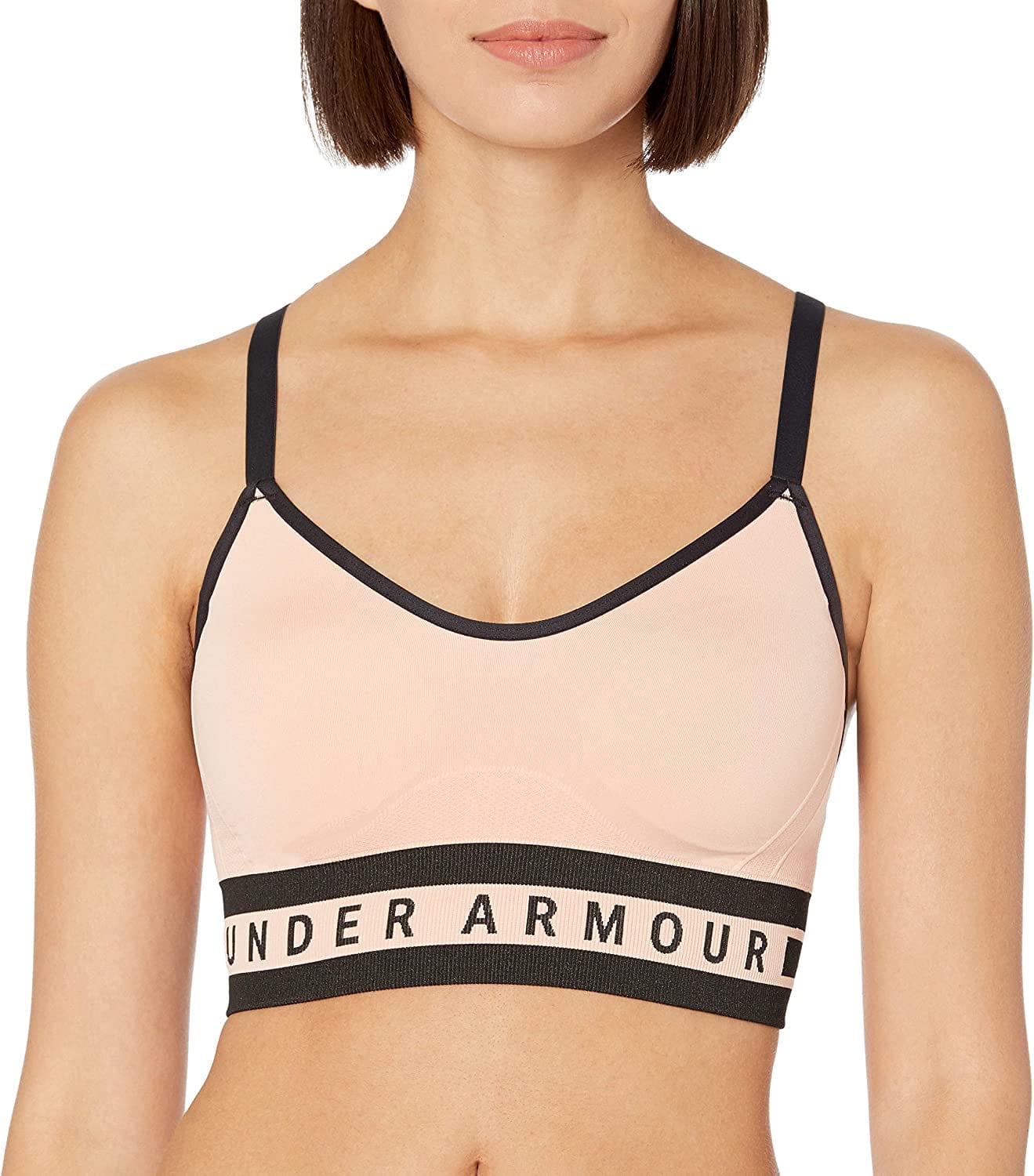 Under Armour Women'S Seamless Longline Sports Bra Calla (689)/Black / Medium