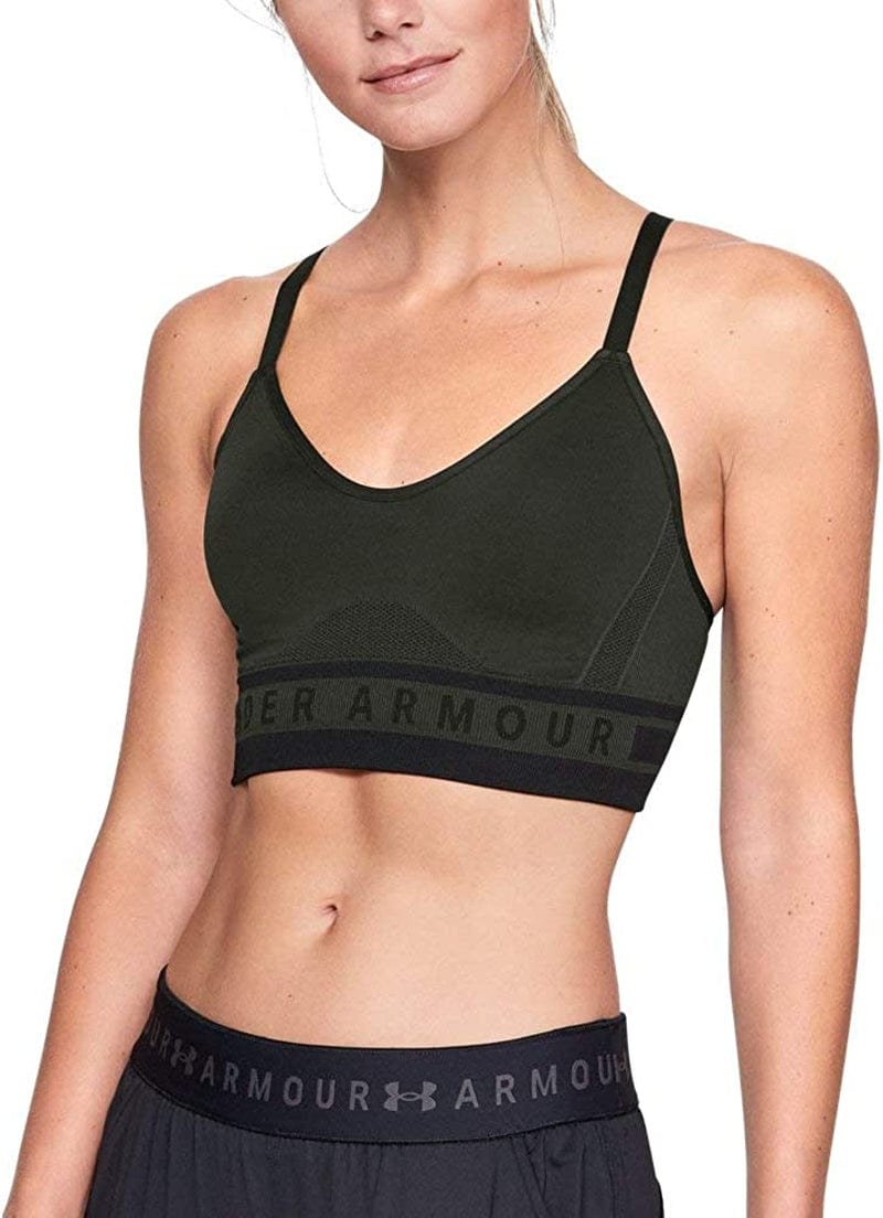 Under Armour Women'S Seamless Longline Sports Bra Artillery Green (357)/Artillery Green / X-Small