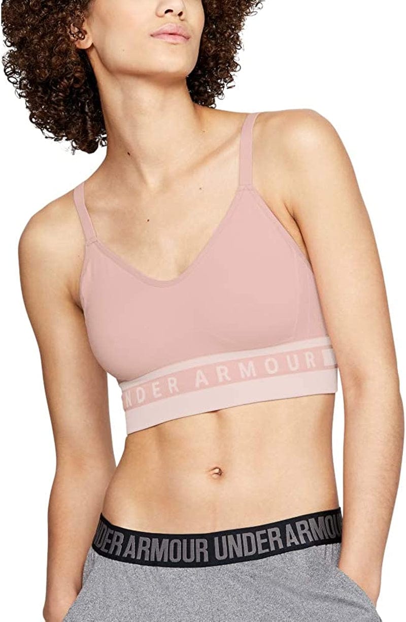 Under Armour Women'S Seamless Longline Sports Bra Flushed Pink (602)/Flushed Pink / Small