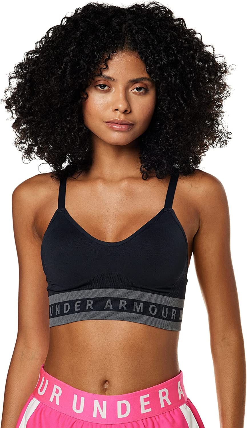 Under Armour Women'S Seamless Longline Sports Bra Black (001)/Black / X-Small