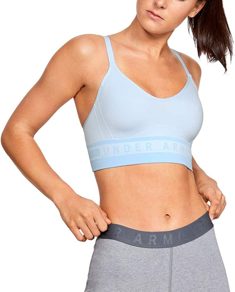 Under Armour Women'S Seamless Longline Sports Bra Coded Blue (451)/Tonal / X-Large