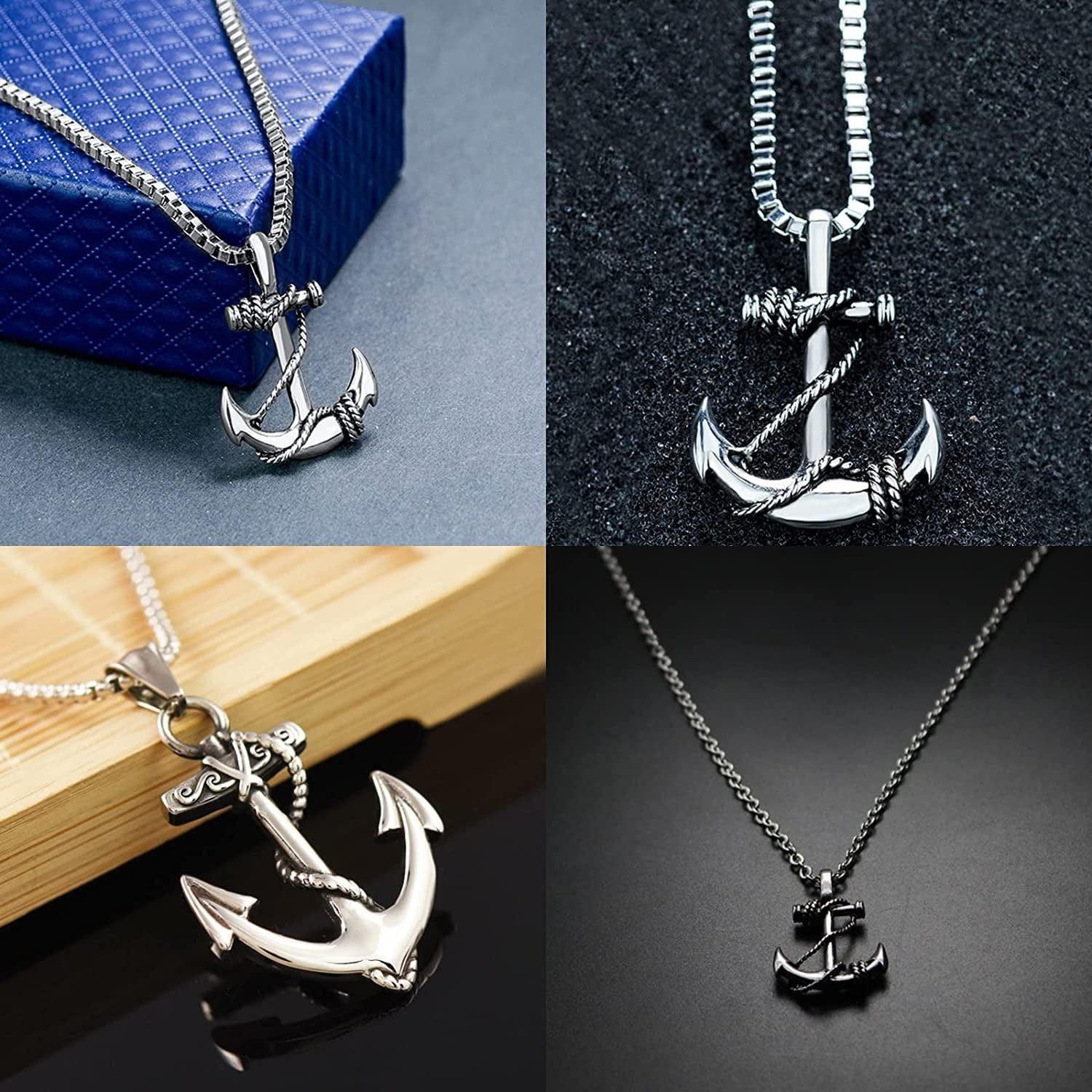 UNICRAFTALE 10Pcs 3.5Mm Stainless Steel Pendants Viking Thor'S Hammer Celtic Knot Charms Antique Silver Pendant for Bracelets Necklace Jewelry Making Crafting Supplies