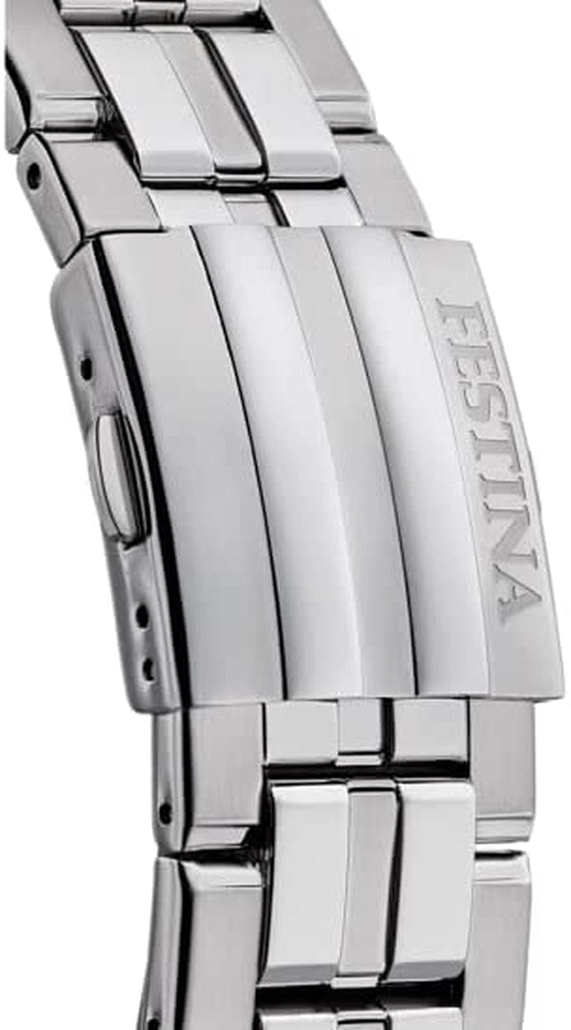 Unisex Adult Chronograph Quartz Watch with Stainless Steel Strap F20448/3