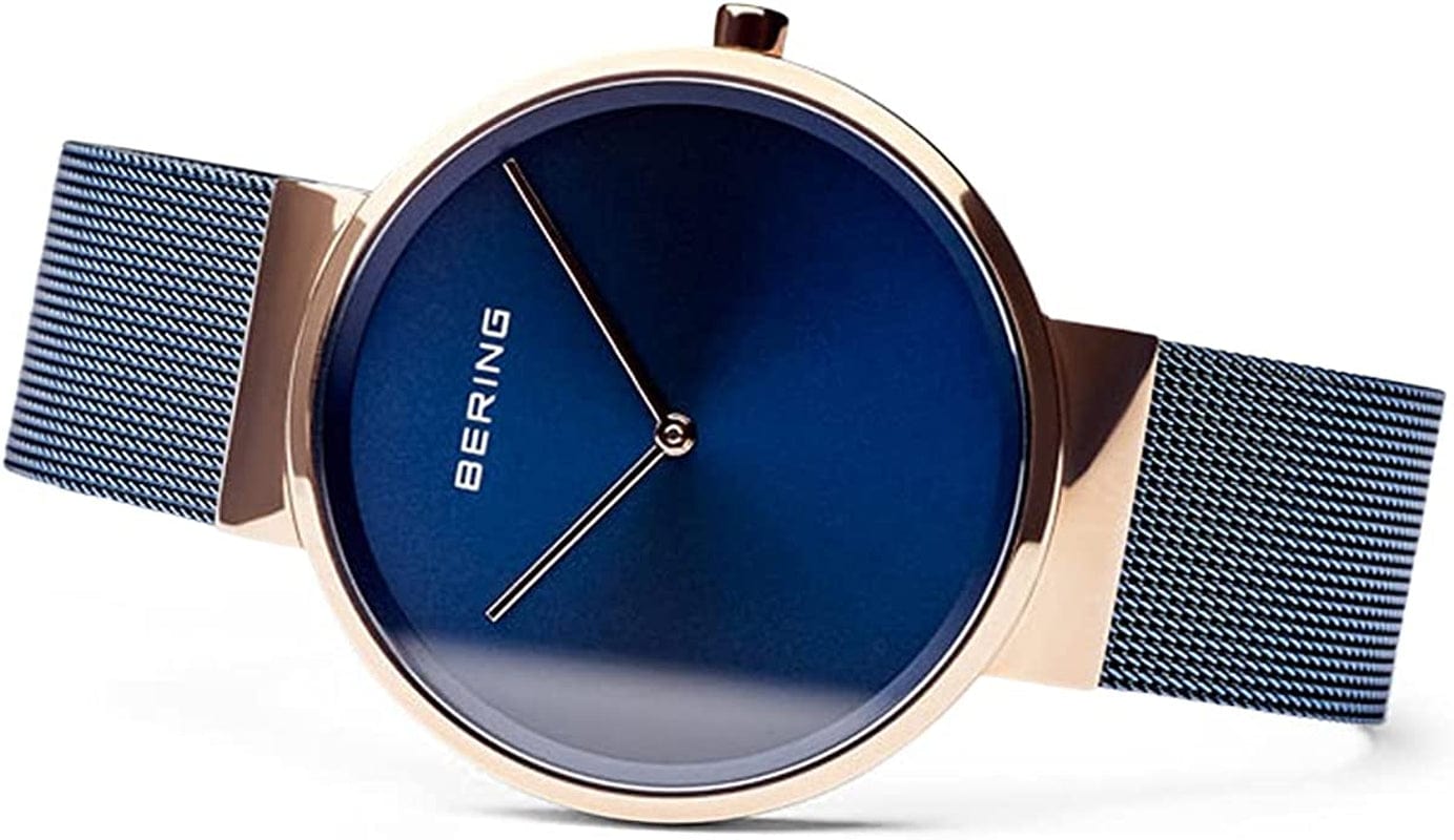 Unisex Analogue Quartz Watch with Stainless Steel Strap 7020-6smd-39mm