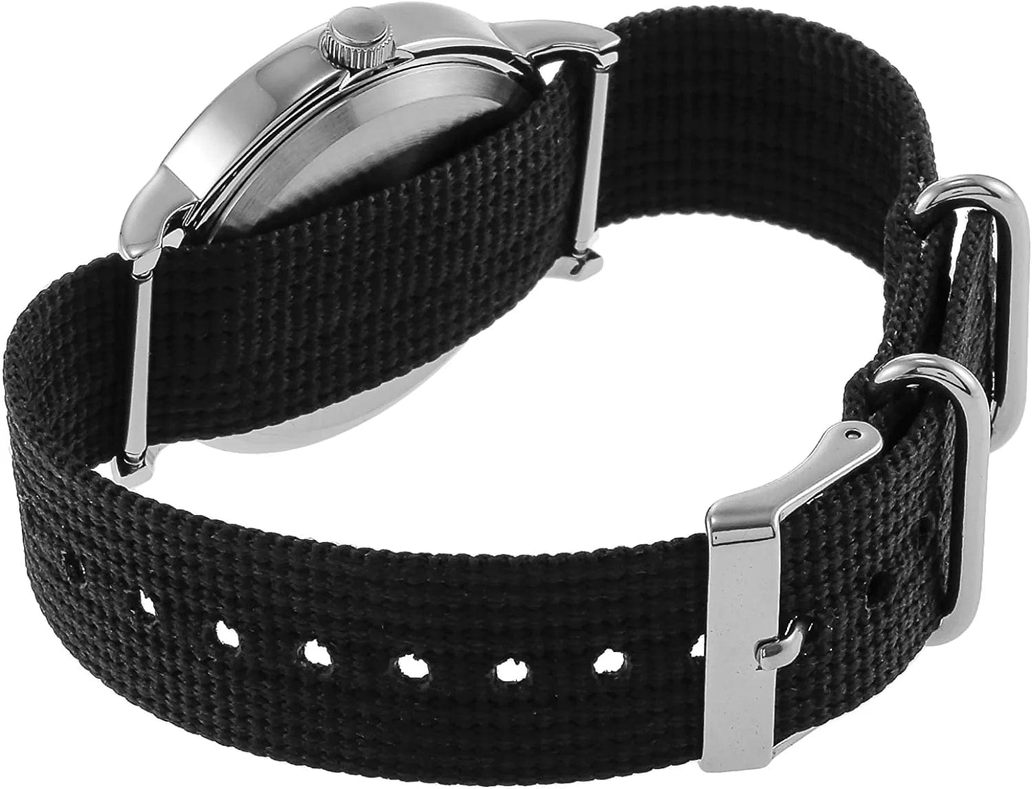Unisex T2N647 Weekender 38Mm Black Nylon Slip-Thru Strap Watch