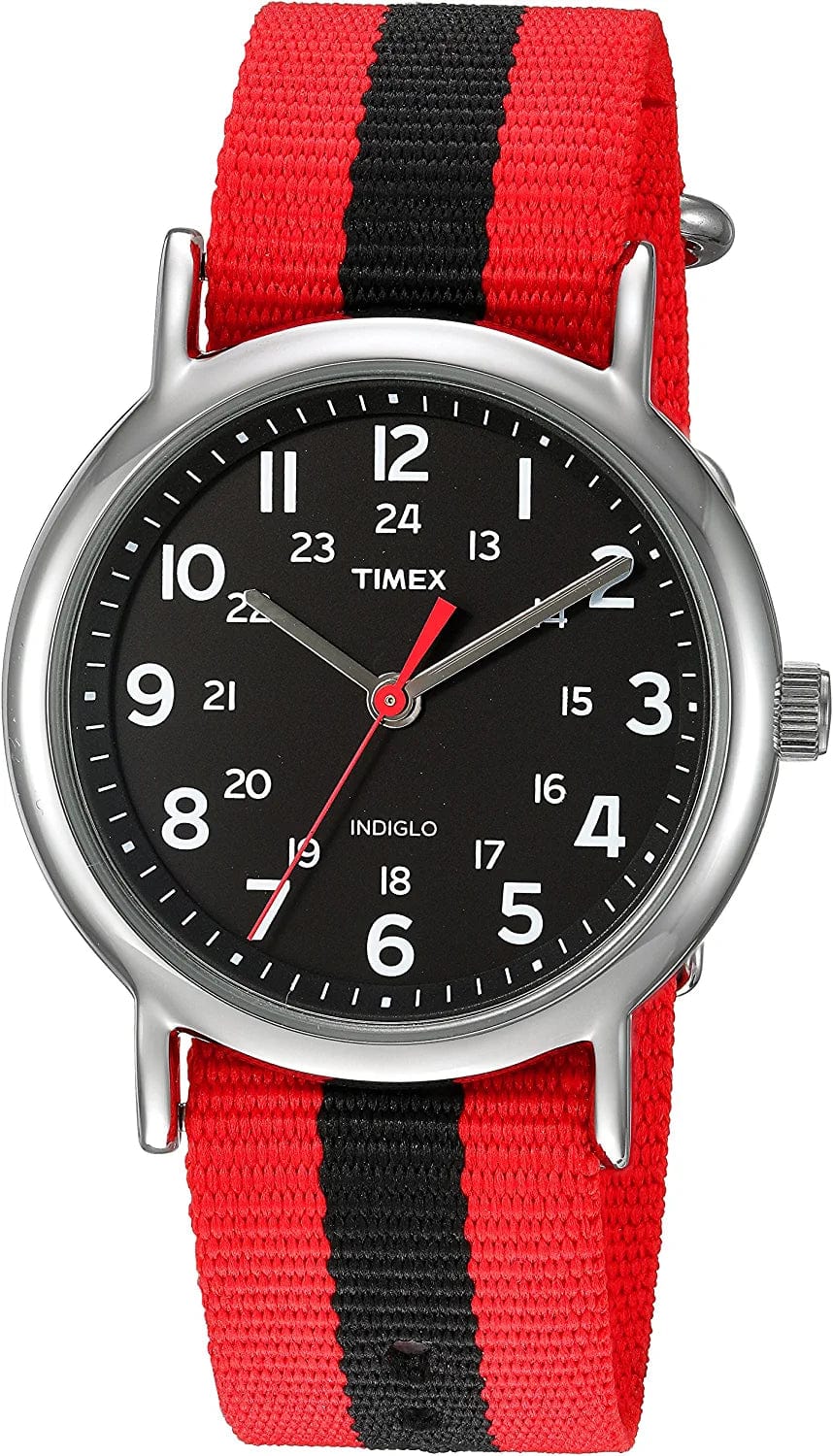 Unisex Weekender 38Mm Watch Red/Black Stripe