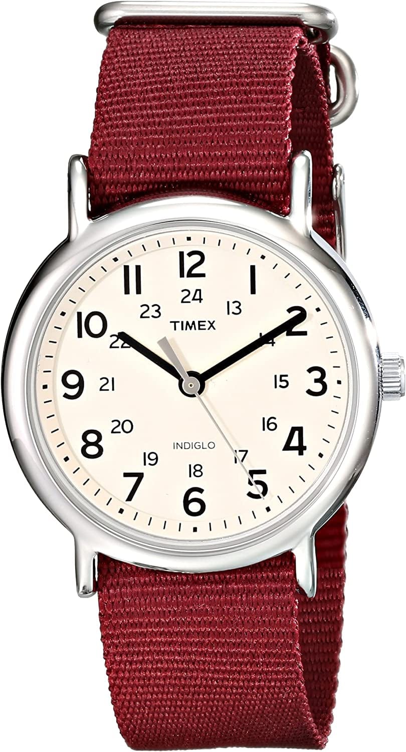 Unisex Weekender 38Mm Watch Maroon