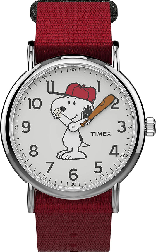 Unisex X Peanuts - 38 Mm Fabric Strap Watch Snoopy