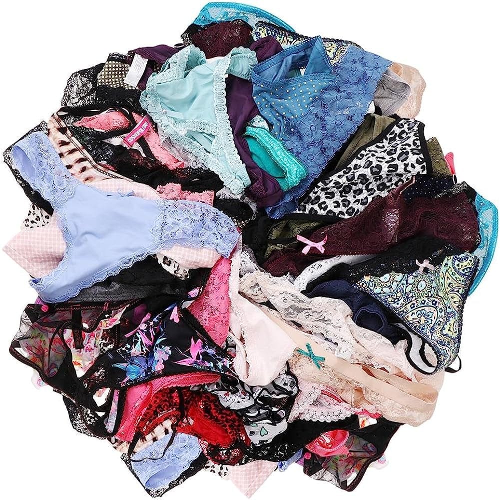 UWOCEKA Sexy Thongs for Women,Variety of T-Backs 10 Pack Sexy Underwear G-Strings Lacy Undies Panties Tanga Multicolor / X-Large