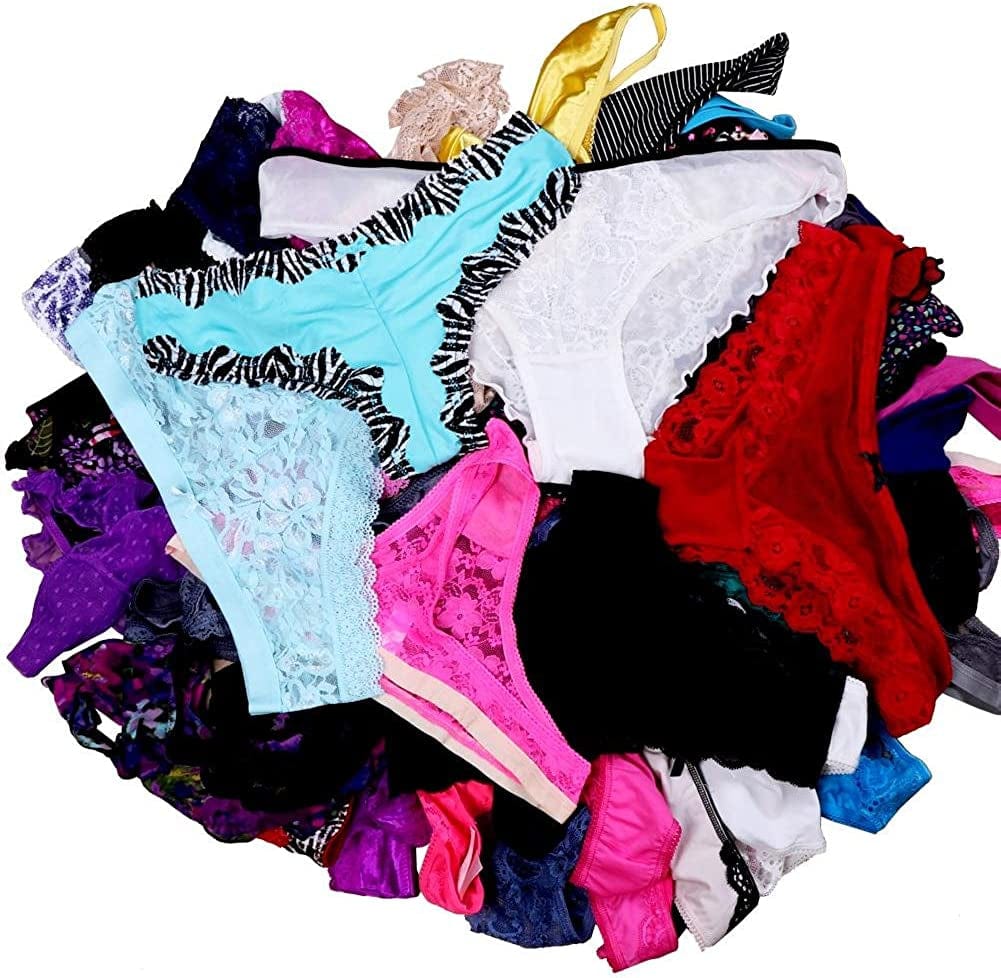 UWOCEKA Sexy Underwear, Kinds of Women T-Back Thong G-String Underpants Sexy Lacy Panties, 10 Pcs
