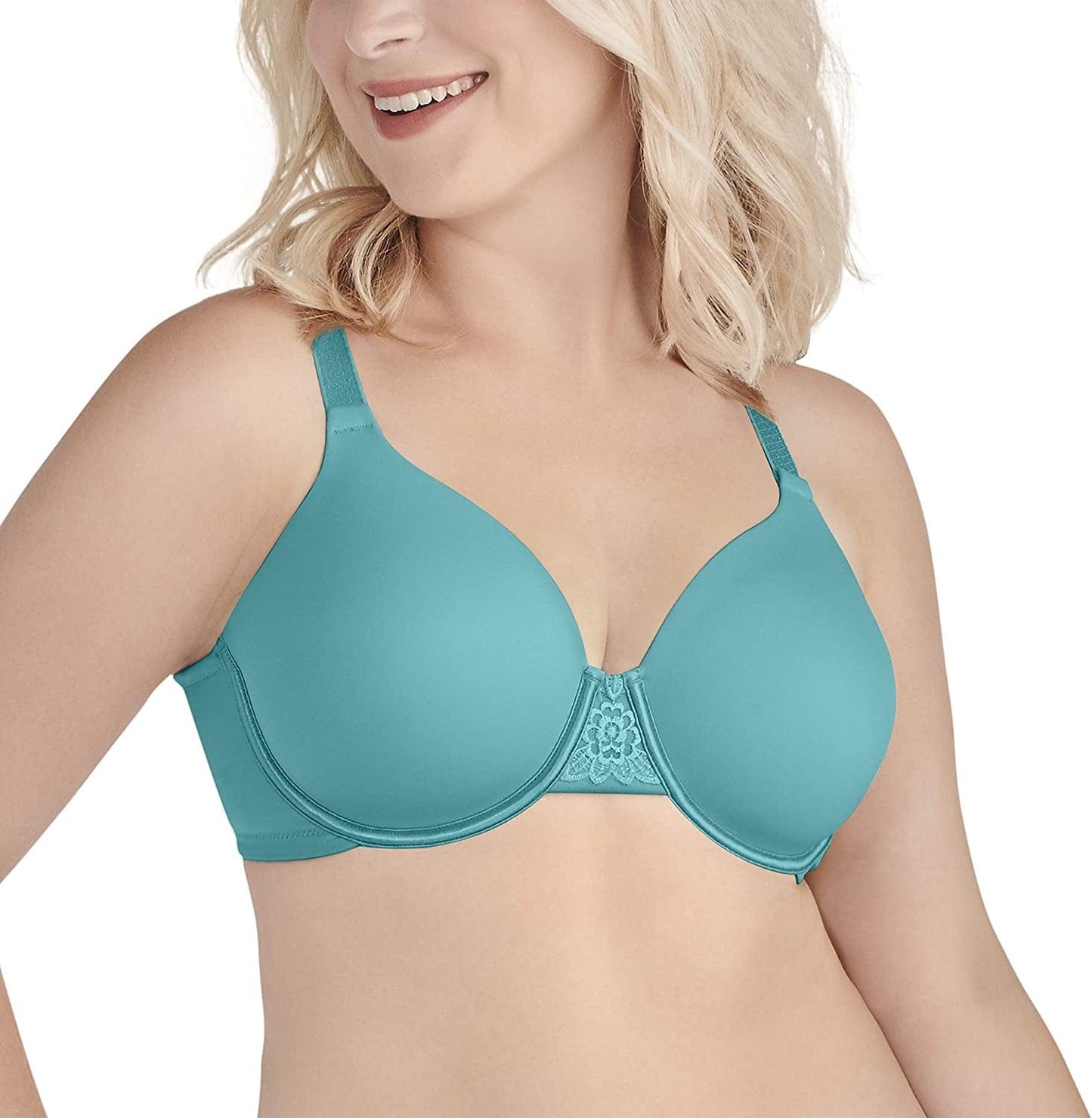 Vanity Fair Women'S Beauty Back Full Figure Underwire Bra (76380-Fashion Colors) Rainforest Aqua / 40DD