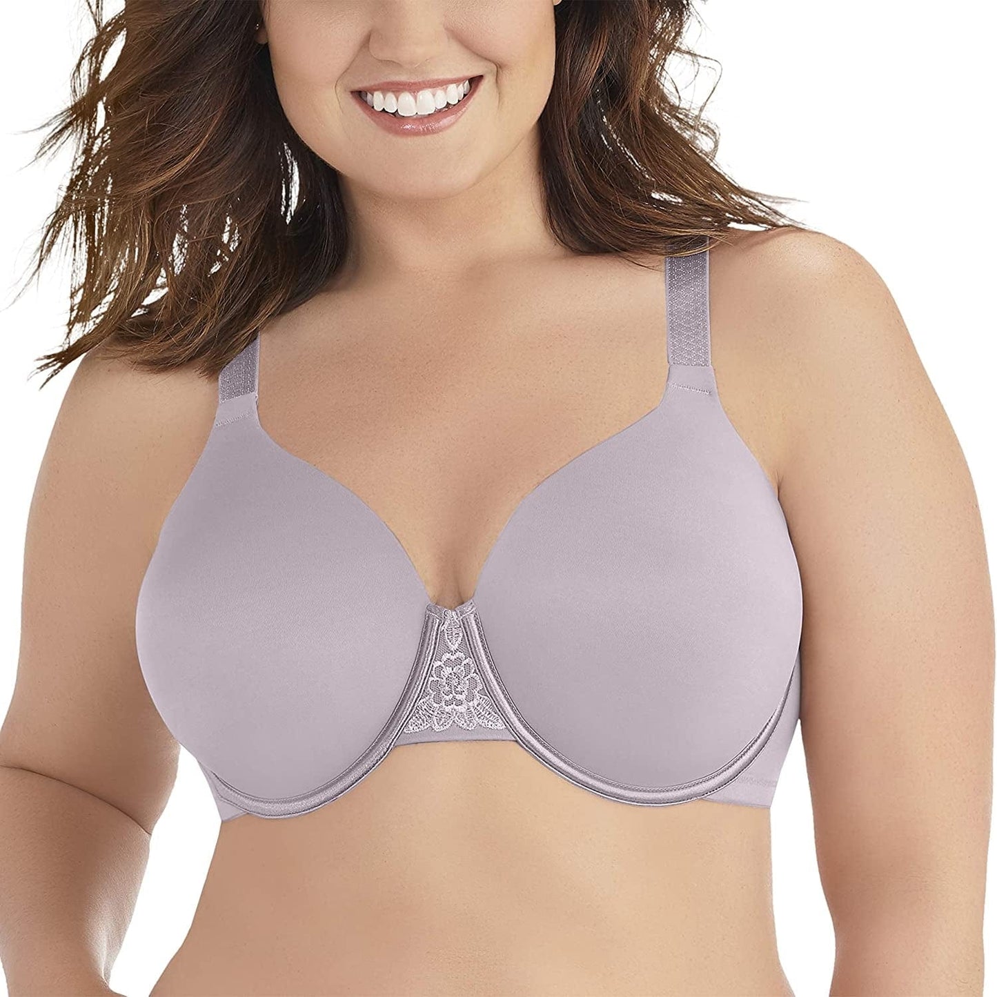 Vanity Fair Women'S Beauty Back Full Figure Underwire Bra (76380-Fashion Colors) Earthy Grey / 40DD
