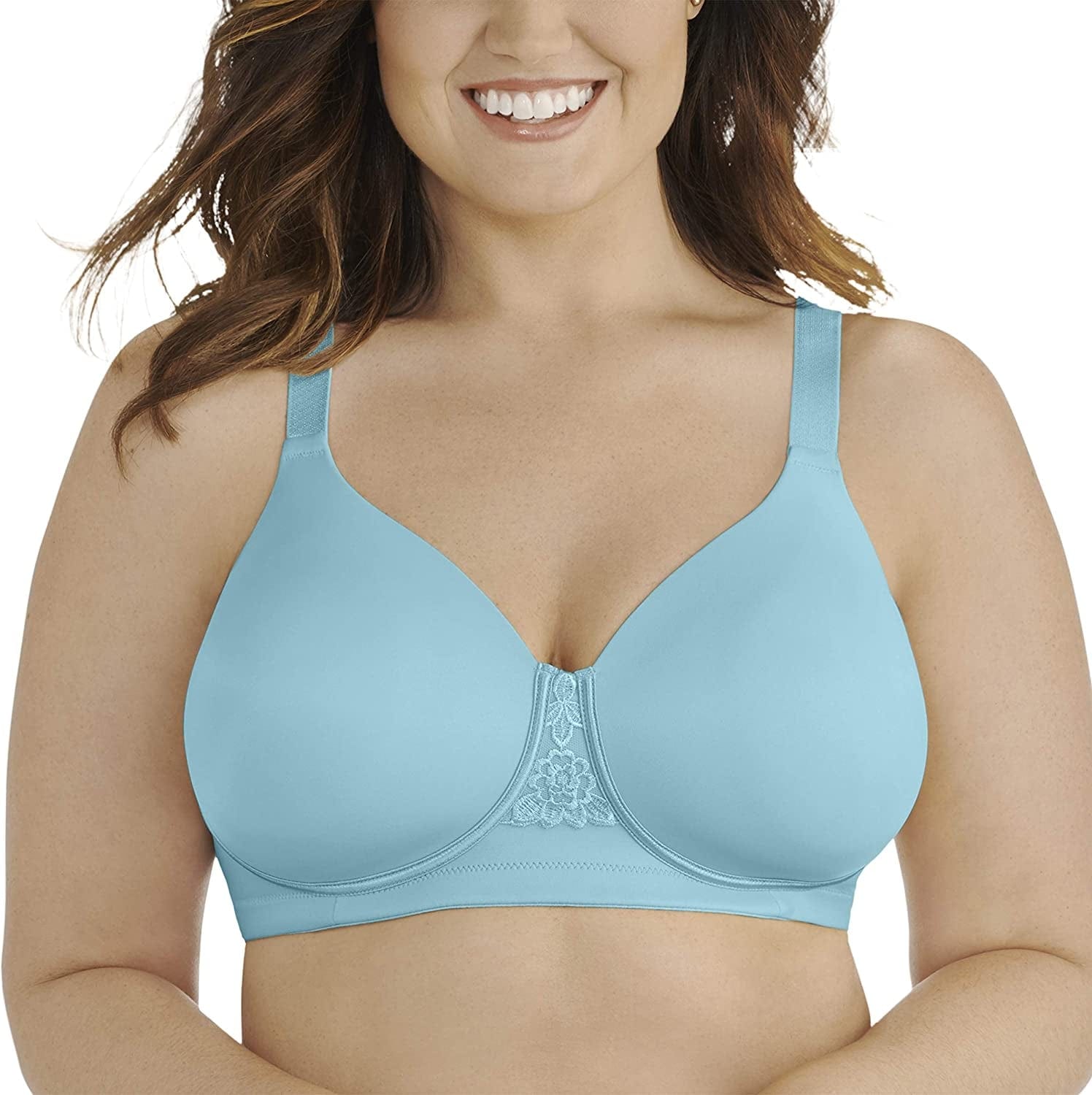 Vanity Fair Women'S Beauty Back Full Figure Wirefree Bra (71380-Fashion Colors) Blue Topaz / 40D