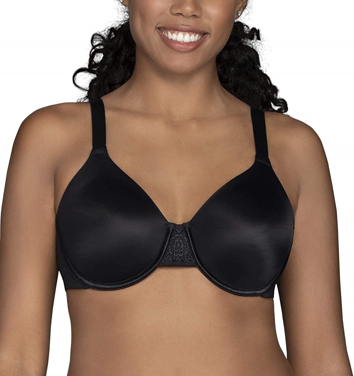 Vanity Fair Women'S Beauty Back Smoothing Minimizer Bra (36C-42H) Midnight Black / Beauty Back / 38DD