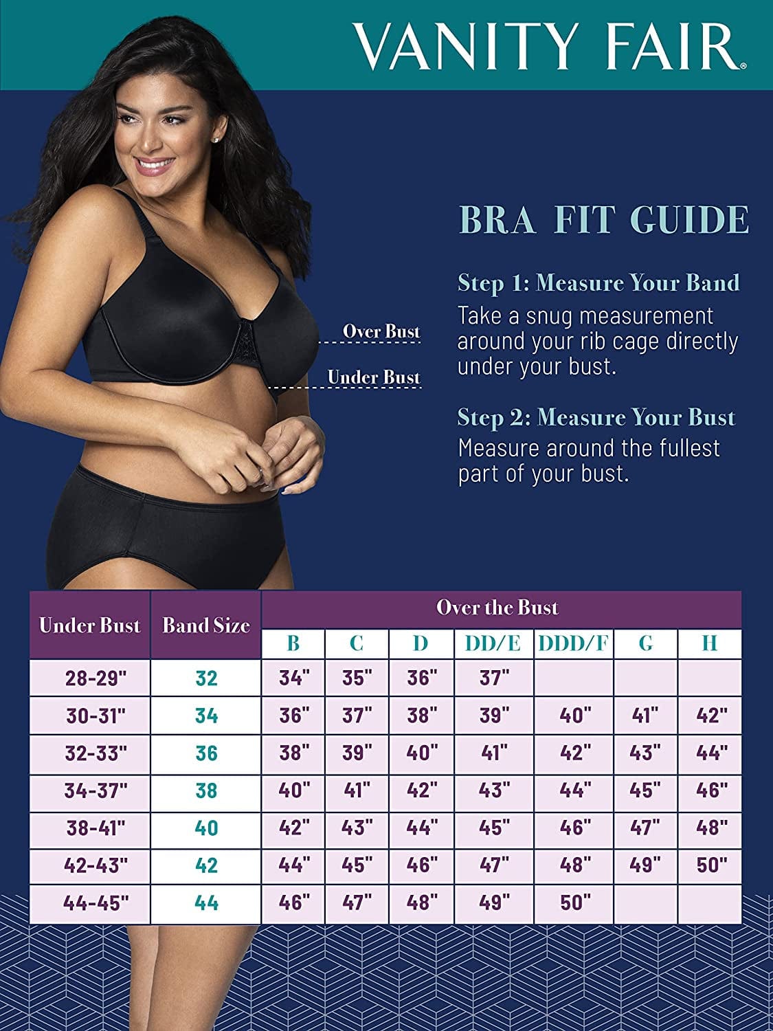 Vanity Fair Women'S Beauty Back Smoothing Minimizer Bra (36C-42H)