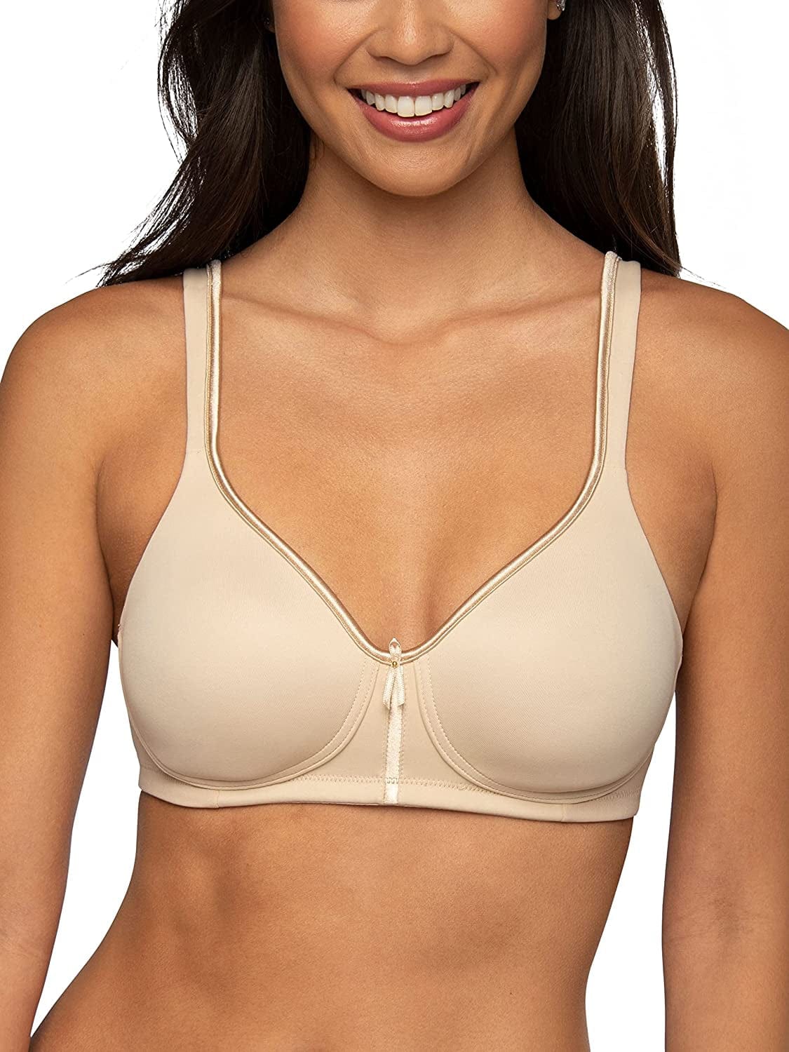 Vanity Fair Women'S Body Caress Full Coverage Convertible Bra Wirefree - Beige / Wirefree / 34DD