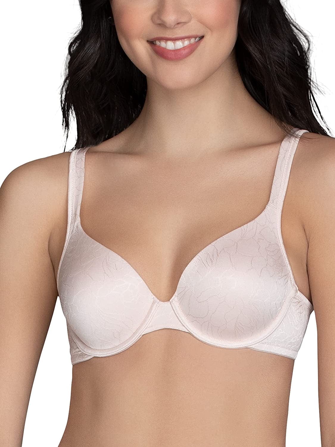 Vanity Fair Women'S Body Shine Full Coverage T-Shirt Bra Underwire - Quartz Jacquard / Underwire / 40D