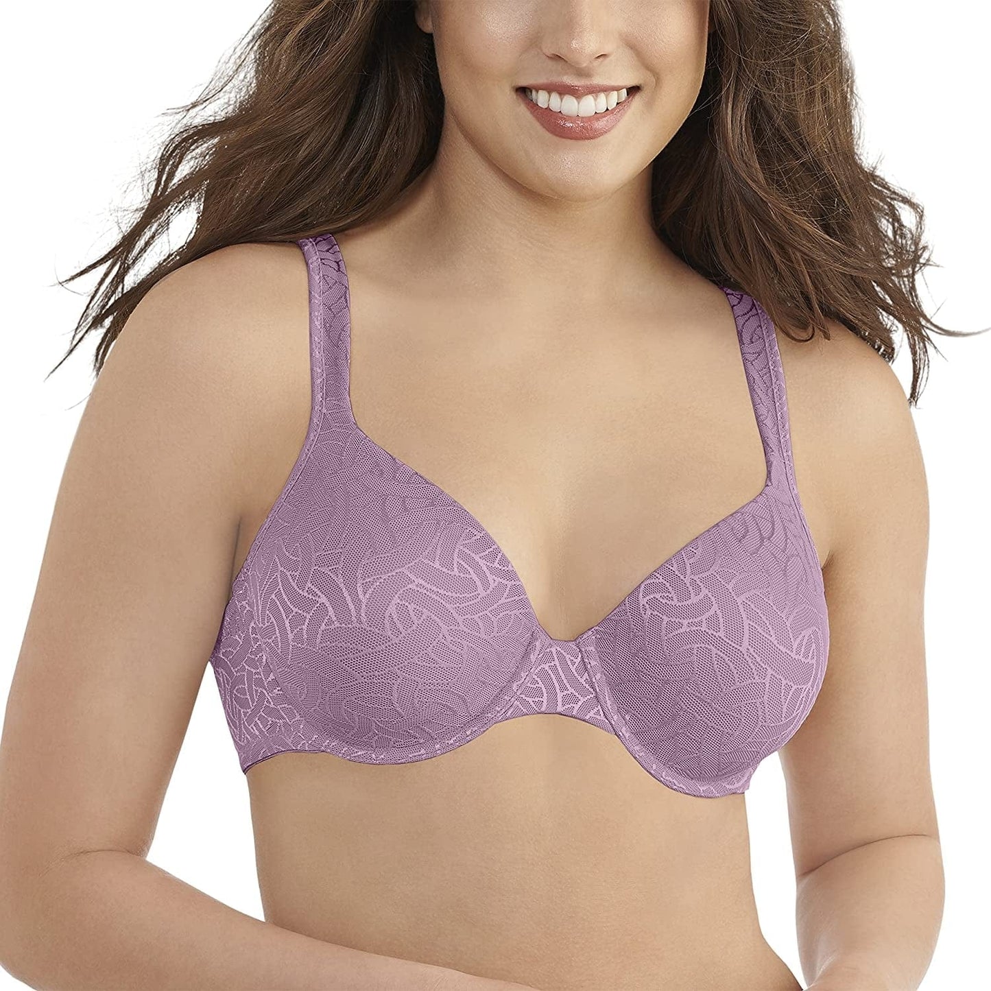 Vanity Fair Women'S Body Shine Full Coverage Underwire Bra 75298 Serene Mauve Jacquard / 36B