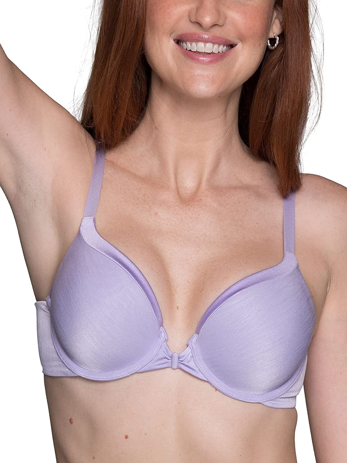Vanity Fair Women'S Front Closure Bra with No-Poke Underwire (34B-44DDD) Average Figure - Virtual Lavender / Average Figure (34B-42D) / 40C