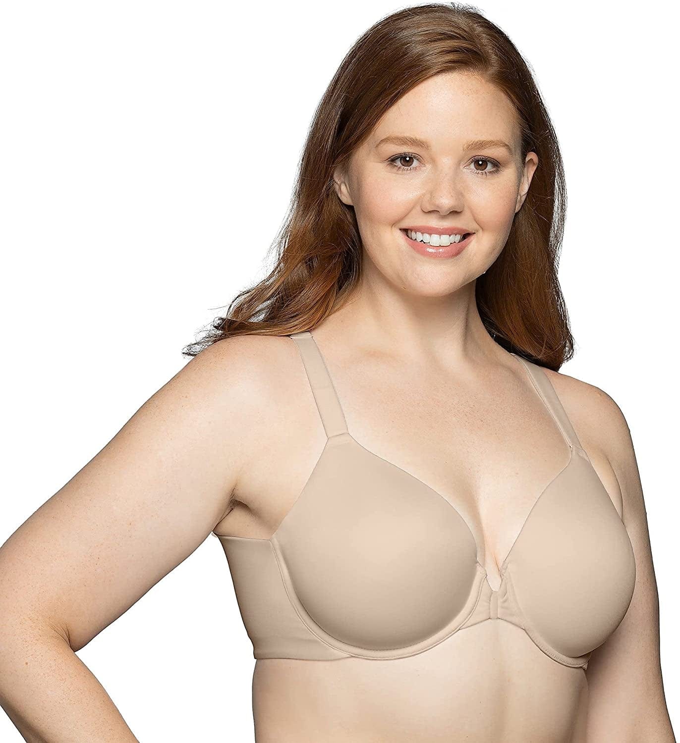 Vanity Fair Women'S Front Closure Bra with No-Poke Underwire (34B-44DDD) Full Figure - Neutral / Full Figure (36C-44DDD) / 38DDD