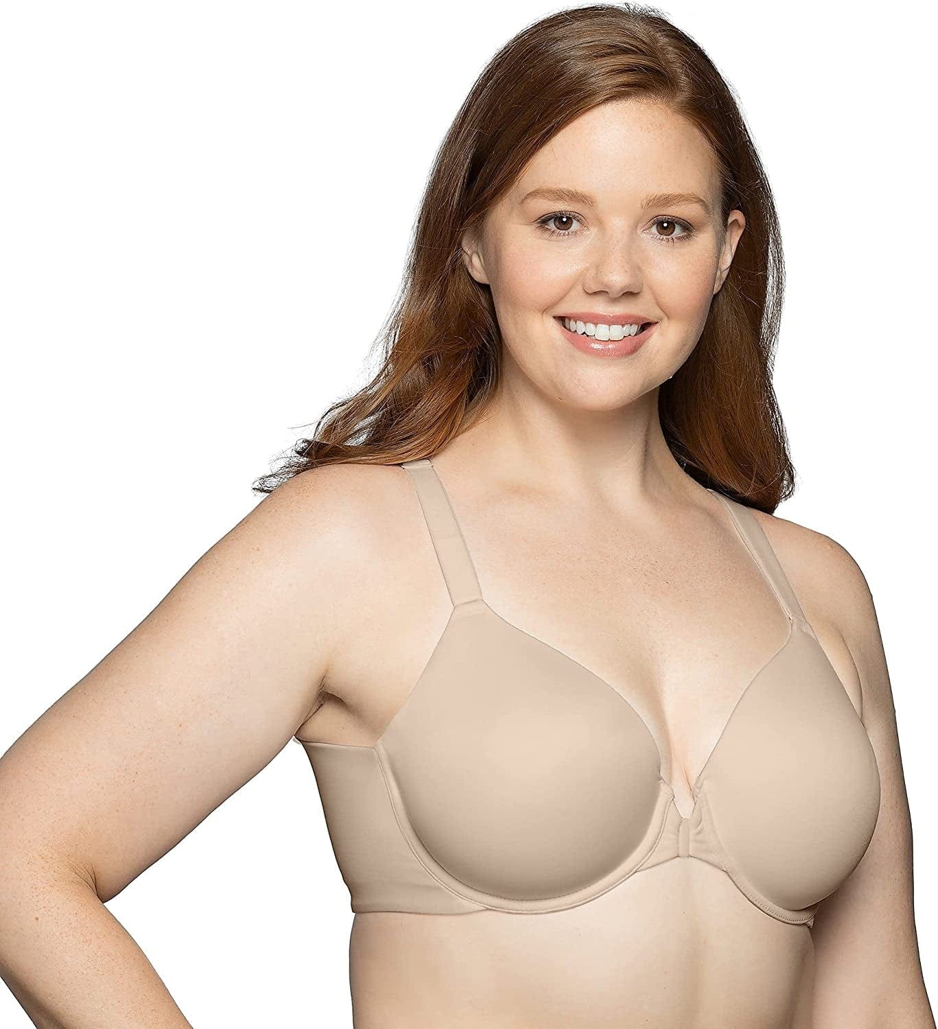 Vanity Fair Women'S Front Closure Bra with No-Poke Underwire (34B-44DDD) Full Figure - Neutral / Full Figure (36C-44DDD) / 36DD