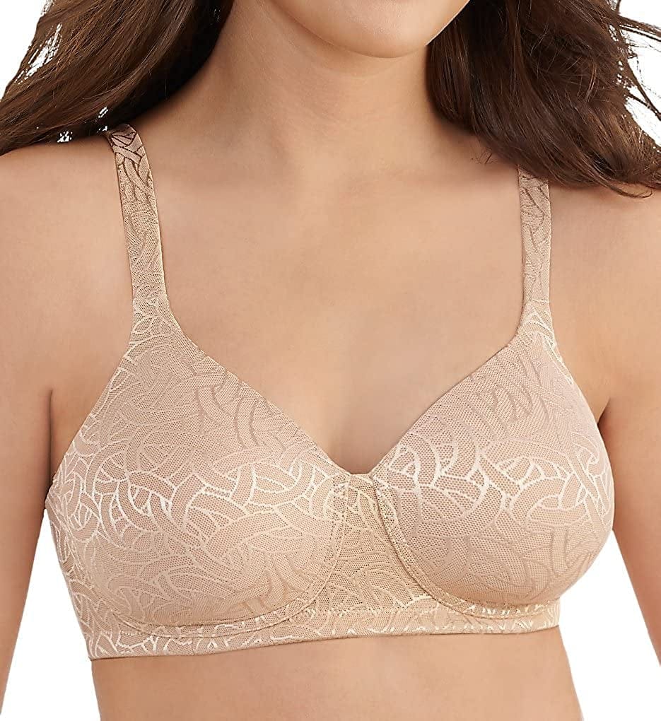 Vanity Fair Women'S Full Coverage Wirefree Bra 72298 Honey Beige Jacquard / 36D
