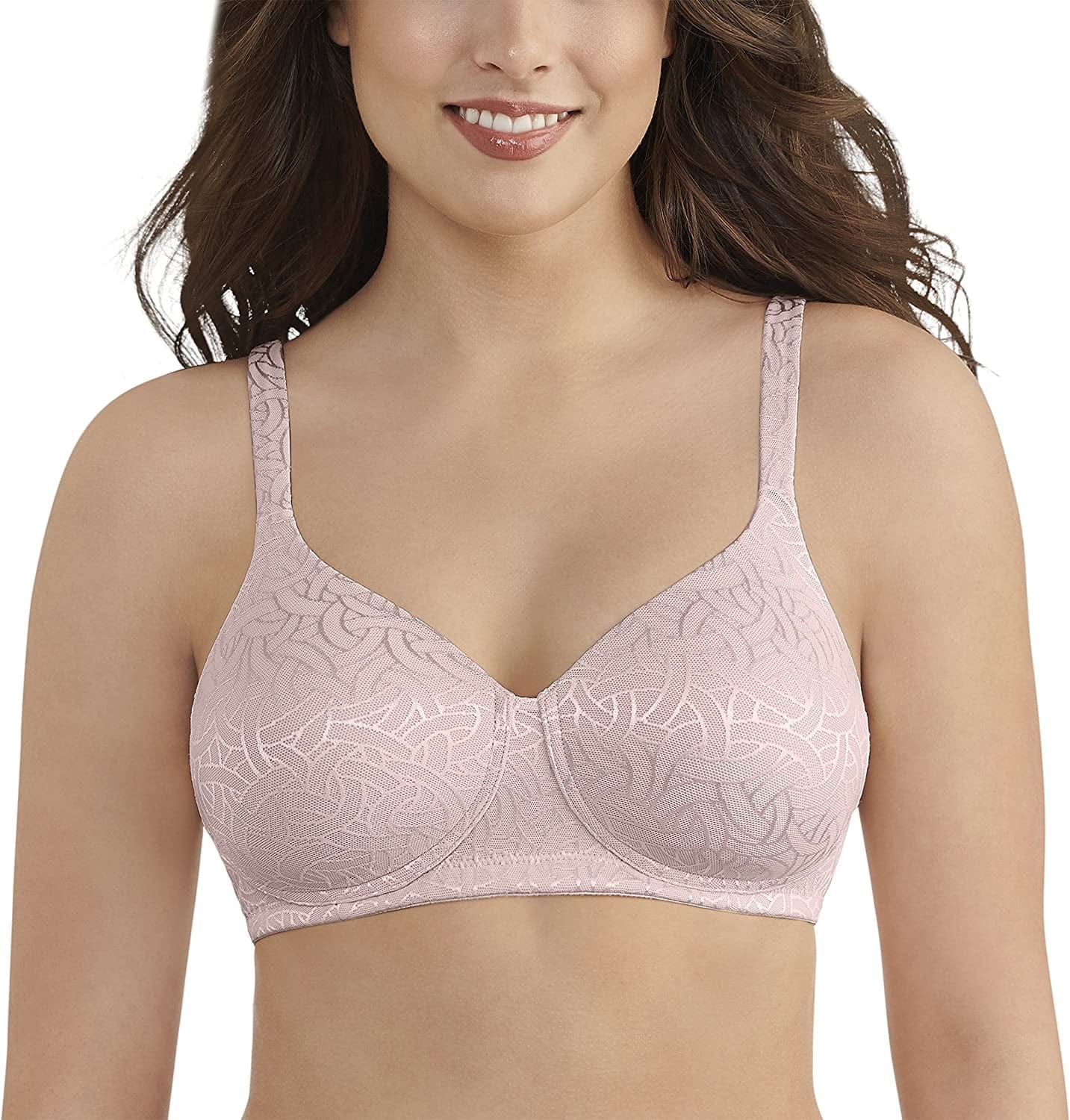 Vanity Fair Women'S Full Coverage Wirefree Bra 72298 Sheer Quartz Jacquard / 36D