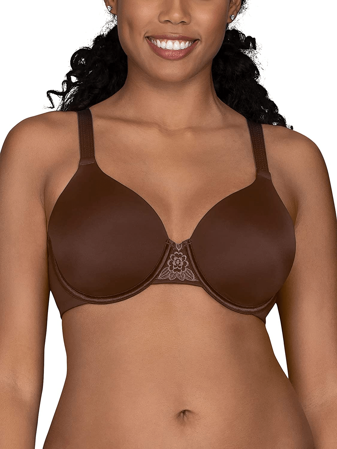 Vanity Fair Women's Full Figure Beauty Back Smoothing Bra (36C-42H) Underwire - Cappuccino / Underwire / 36C