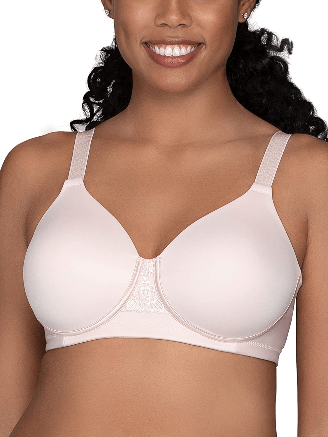 Vanity Fair Women's Full Figure Beauty Back Smoothing Bra (36C-42H) Wirefree - Quartz / Wirefree / 40DD