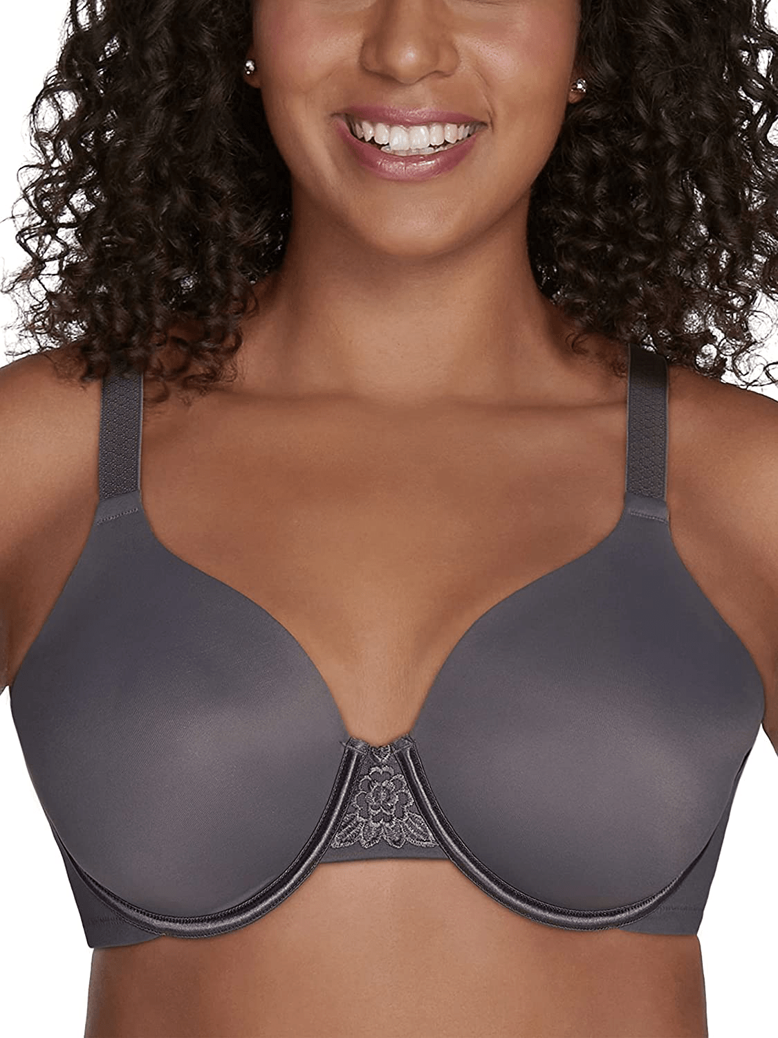 Vanity Fair Women's Full Figure Beauty Back Smoothing Bra (36C-42H) Underwire - Steele / Underwire / 38DD