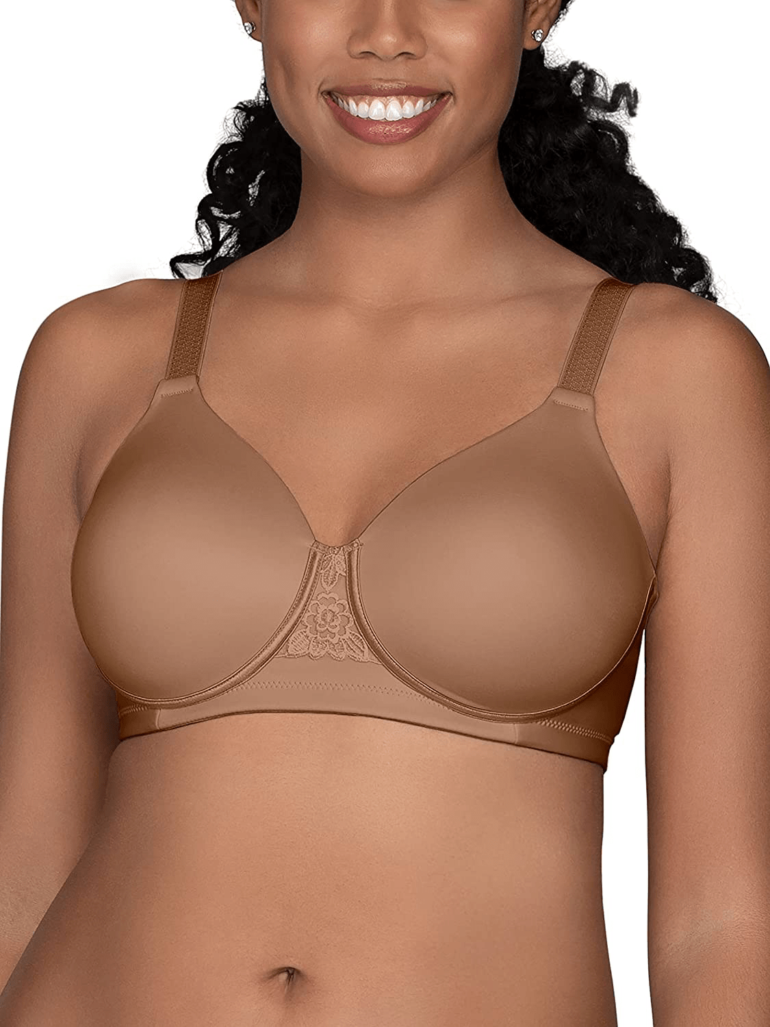 Vanity Fair Women's Full Figure Beauty Back Smoothing Bra (36C-42H) Wirefree - Totally Tan / Wirefree / 40DD