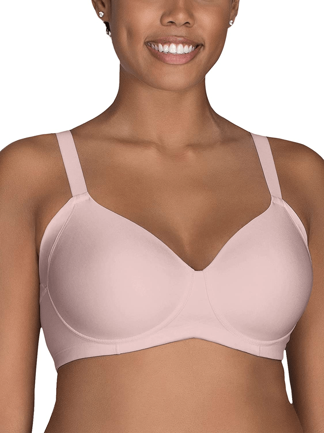 Vanity Fair Women's Full Figure Beauty Back Smoothing Bra (36C-42H) Wirefree With Side Smoothing - Quartz / Wirefree / 44DD