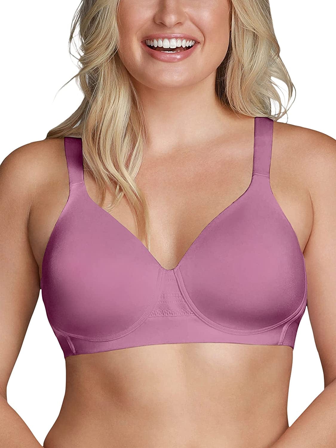 Vanity Fair Women'S Wireless beyond Comfort Bras (Retired Colors) Full Figure - Rosy Glow / Full Figure (71282) / 40DD