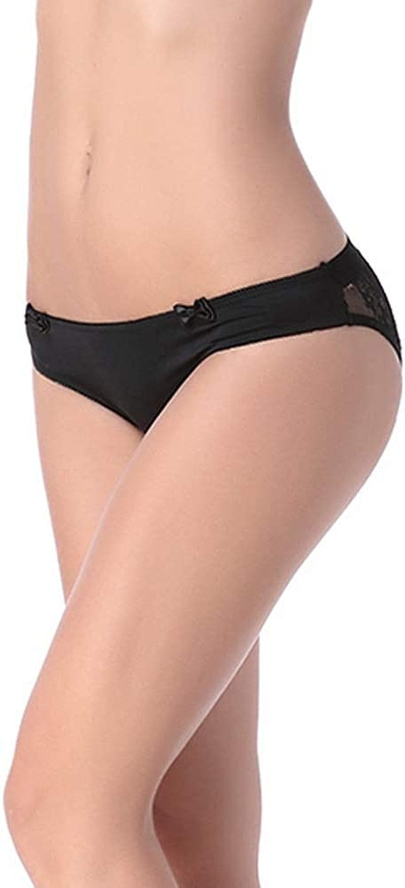 Verano Women'S Crotchless Briefs V-Back Lace Criss Paradise Panties
